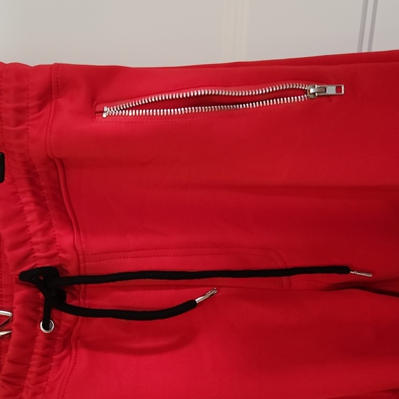 8ighth Dstrkt Red Jogging Pants with Lots of Pockets - Picture 7 of 8